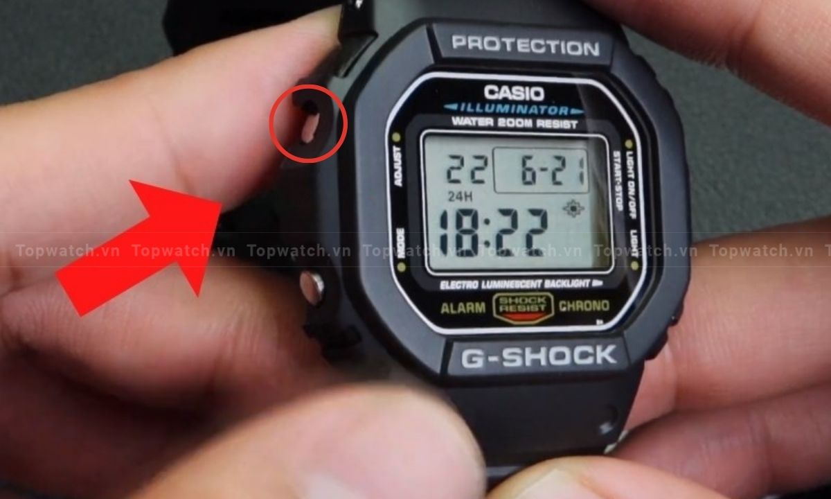 cách cài day counter trên đồng hồ g shock