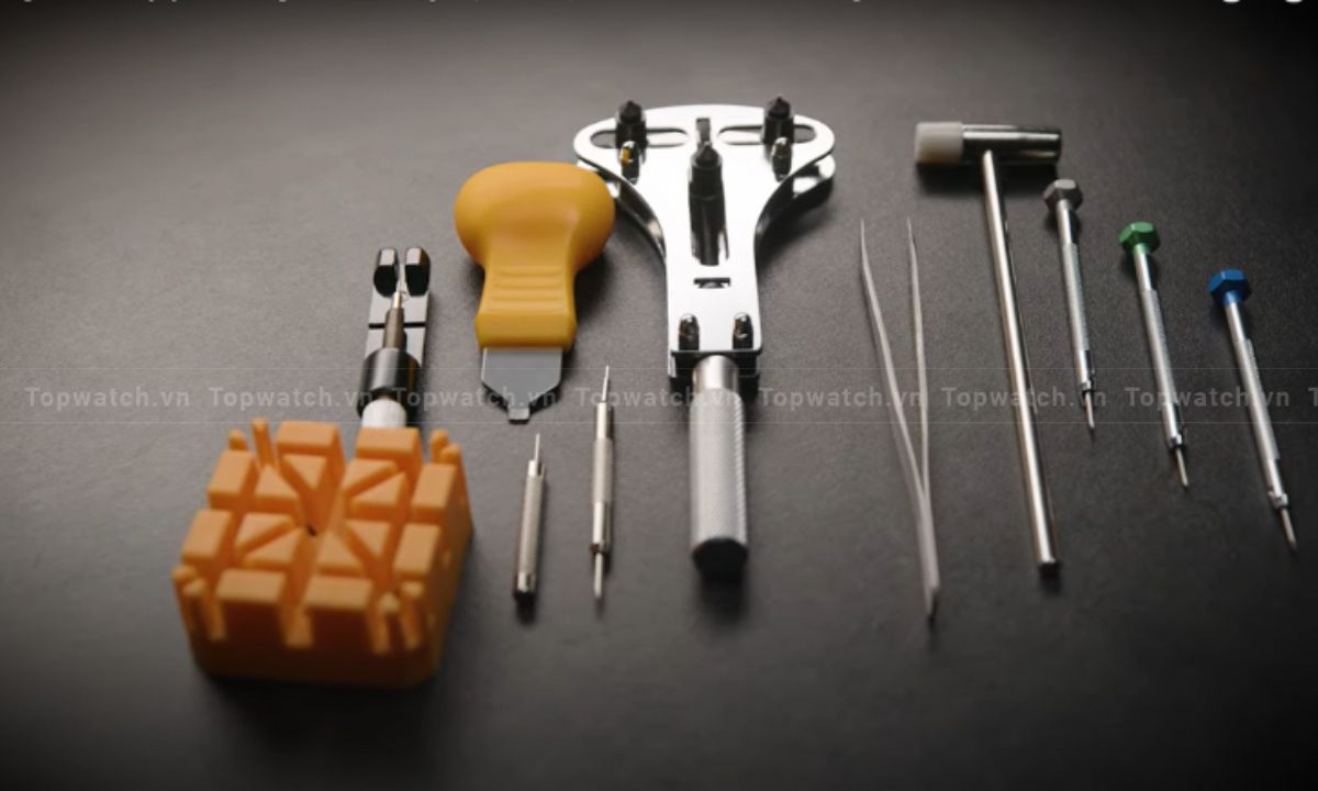Hướng dẫn cách thay pin đồng hồ đeo tay siêu đơn giản bộ dụng cụ khi thay pin