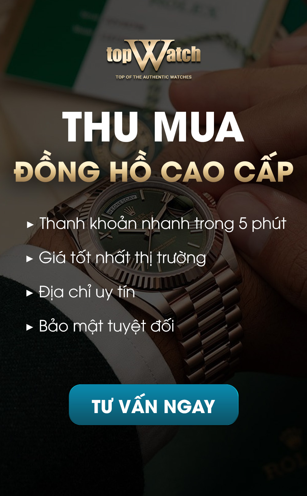 Thu mua đồng hồ chính hãng tại TopWatch