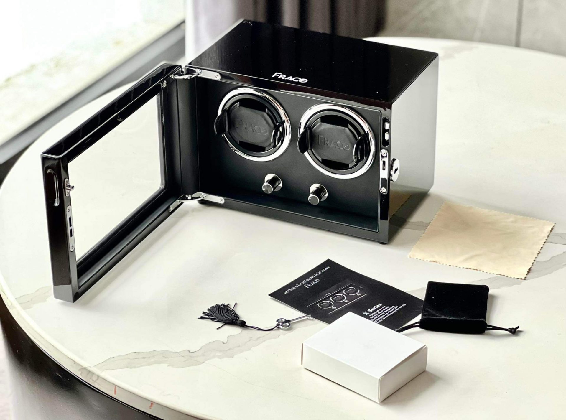 Hộp Xoay Đồng Hồ Fraco X200 Black (2 xoay) Hộp Xoay Đồng Hồ Fraco X200 Black (2 xoay) - Ảnh 9