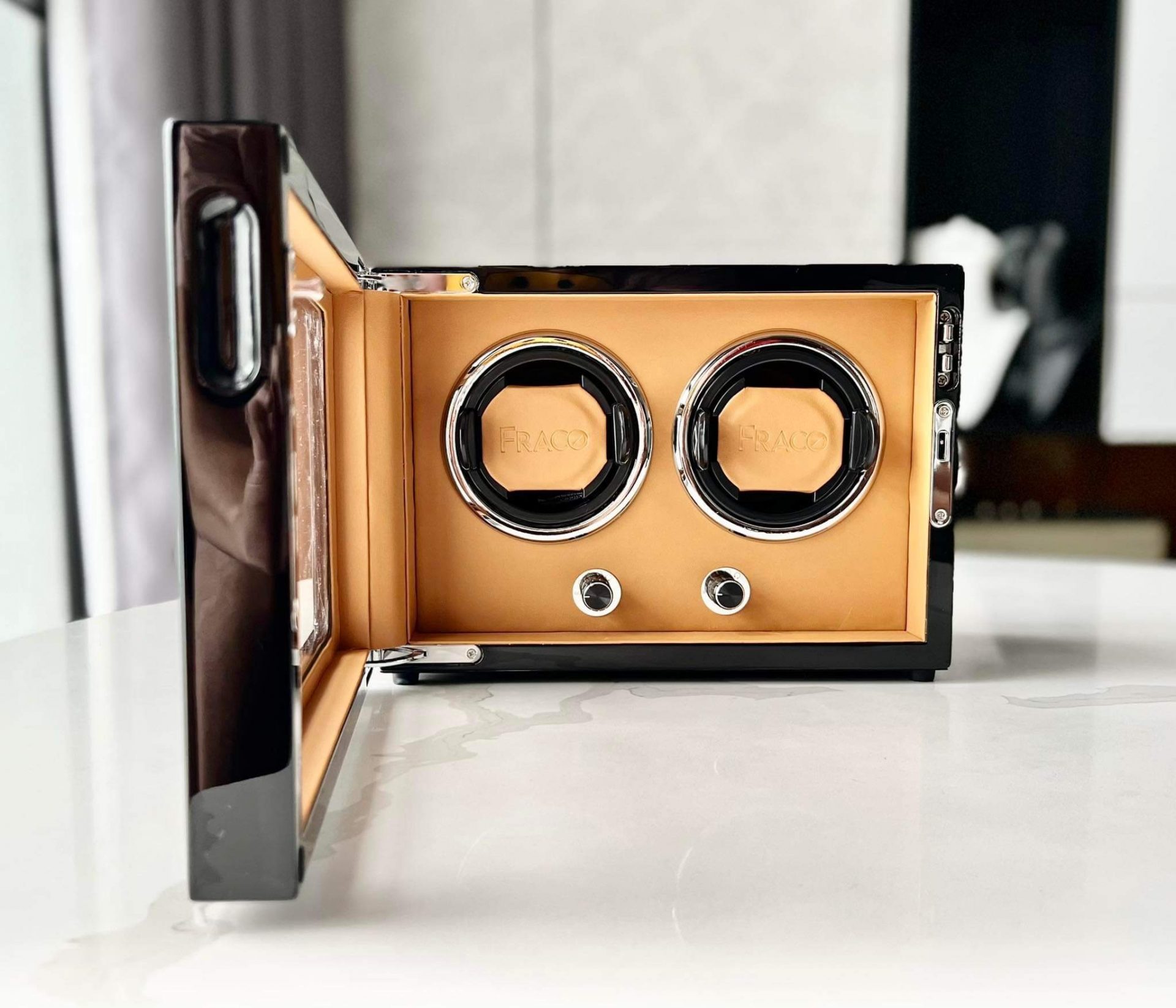 Hộp Xoay Đồng Hồ Fraco X200 Brown (2 xoay) Hộp Xoay Đồng Hồ Fraco X200 Brown (2 xoay) - Ảnh 6