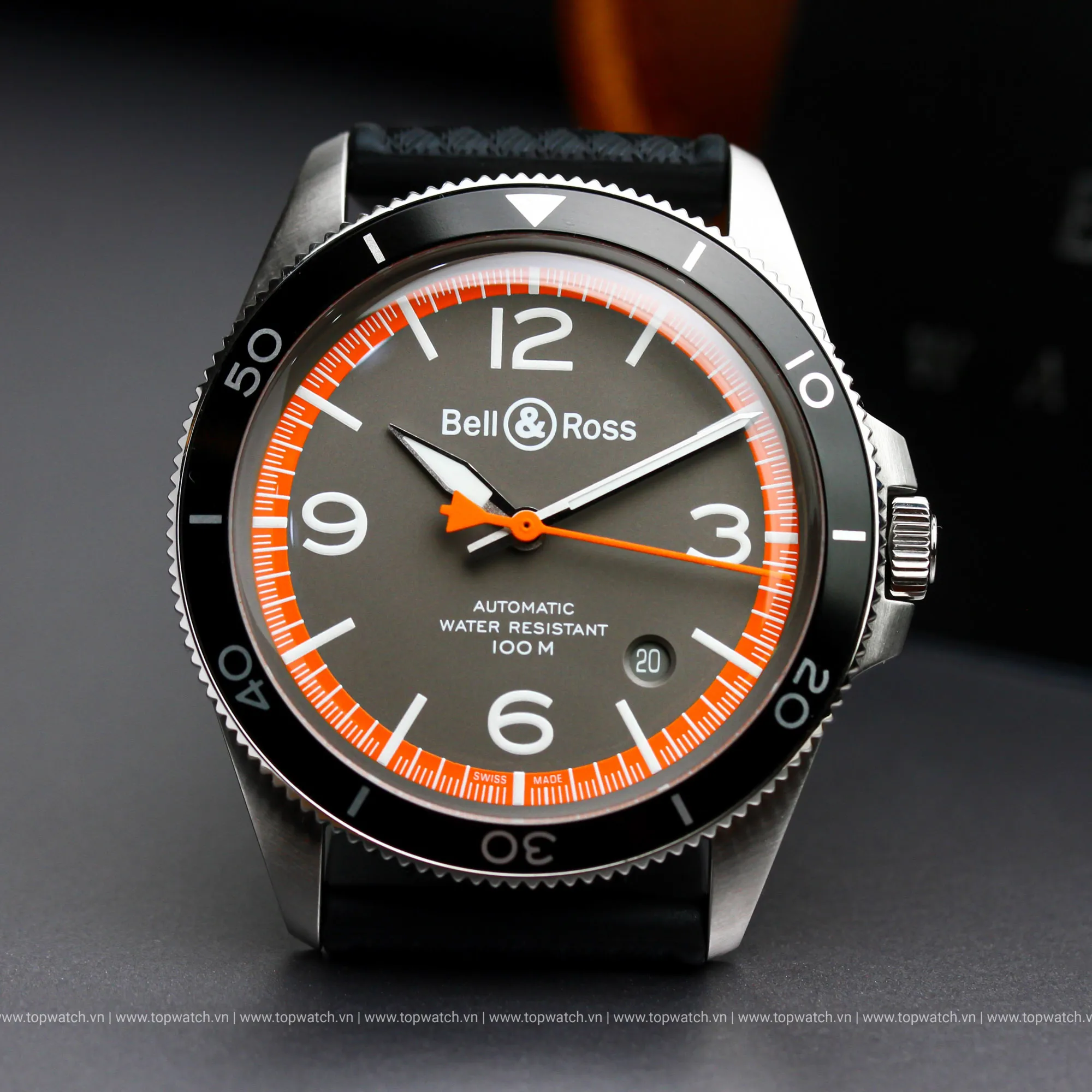 Đồng Hồ Bell & Ross Vintage V2-92 Garde Cotes BRV292-ORA-ST/SRB Đồng Hồ Bell & Ross Vintage V2-92 Garde Cotes BRV292-ORA-ST/SRB - Ảnh 2