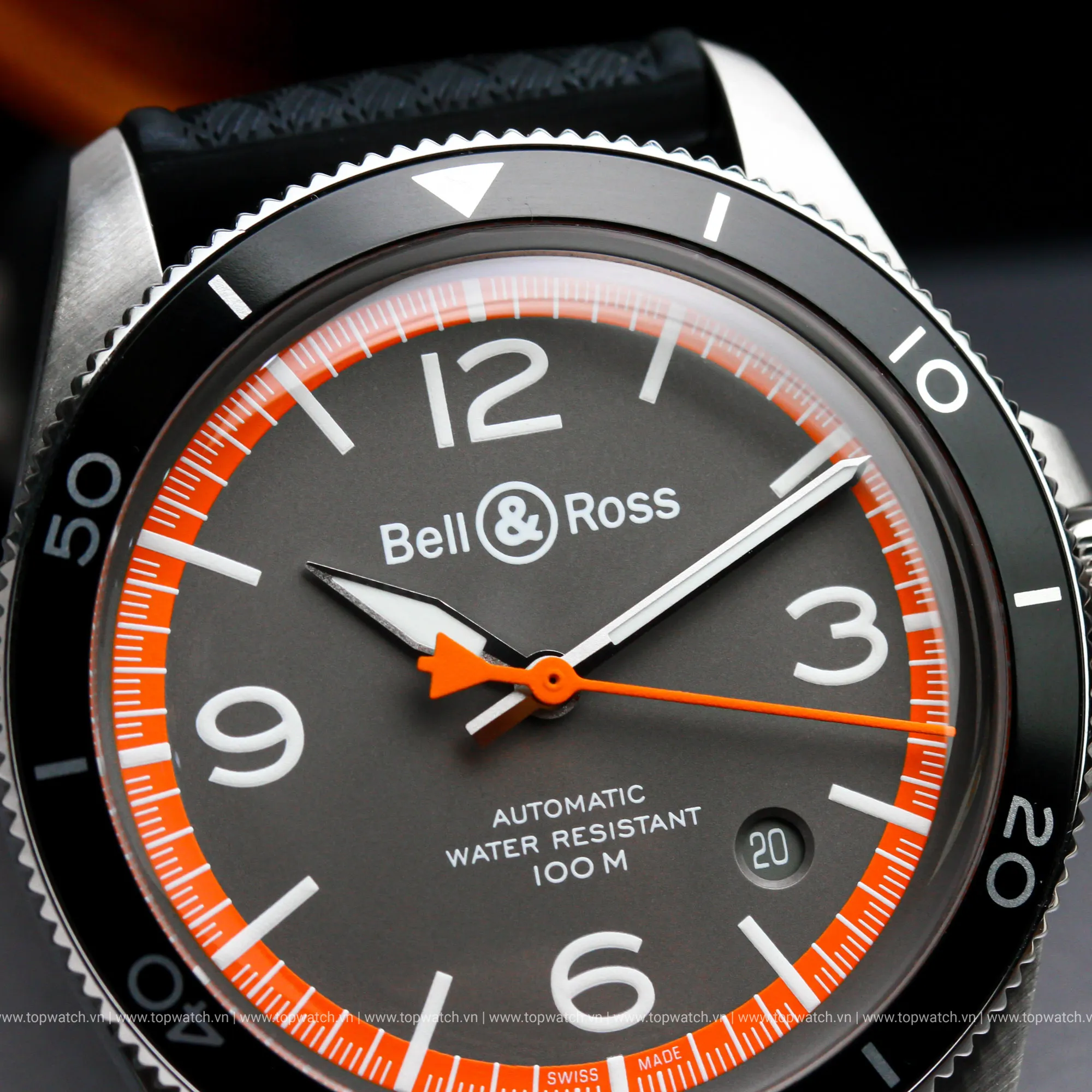Đồng Hồ Bell & Ross Vintage V2-92 Garde Cotes BRV292-ORA-ST/SRB Đồng Hồ Bell & Ross Vintage V2-92 Garde Cotes BRV292-ORA-ST/SRB - Ảnh 4