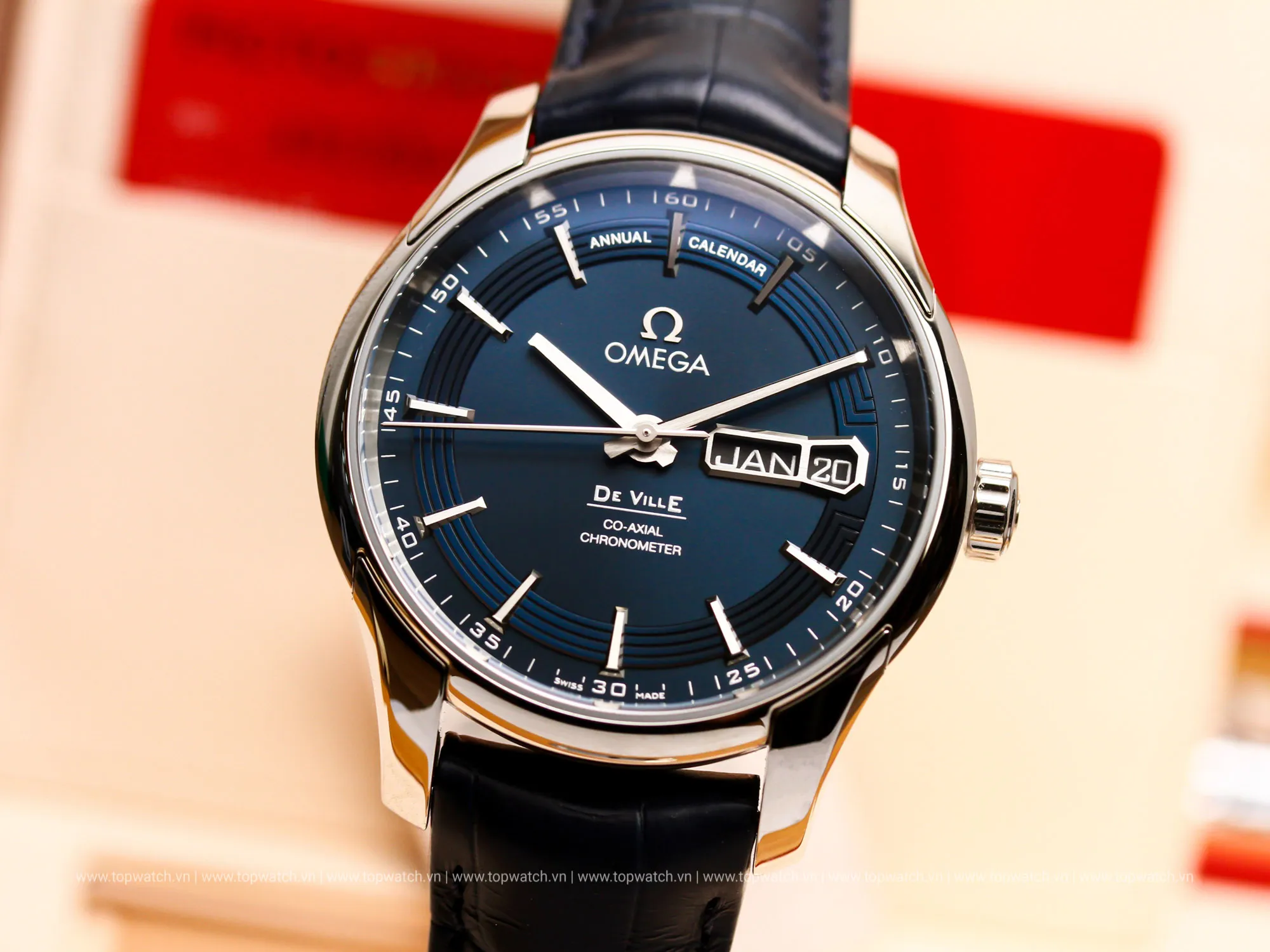 Đồng Hồ Omega De Ville Hour Vision Annual Calendar 431.33.41.22.03.001 (43133412203001) Đồng Hồ Omega De Ville Hour Vision Annual Calendar 431.33.41.22.03.001 (43133412203001) - Ảnh 2
