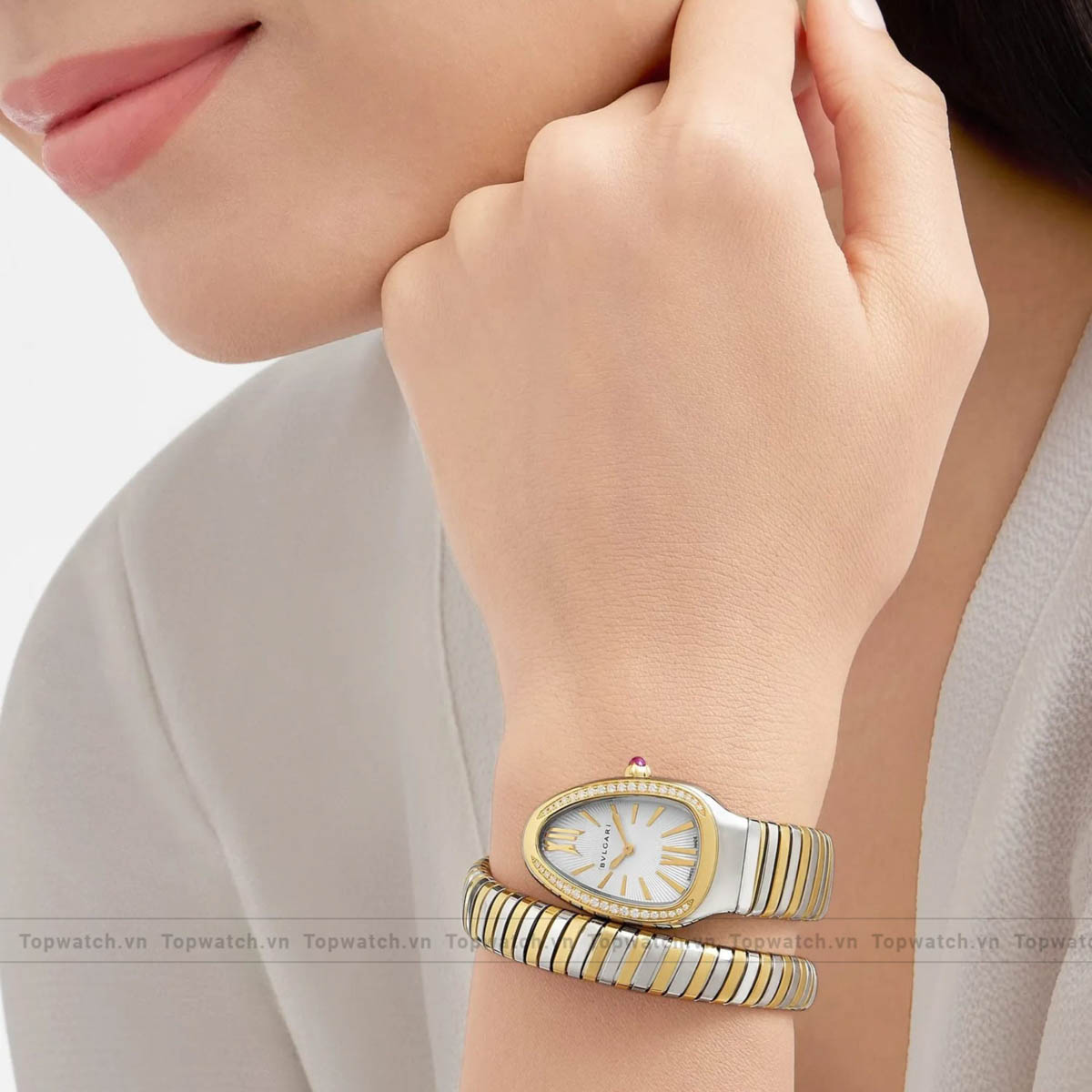 Bvlgari Serpenti 103648 Tubogas Watch 35mm Bvlgari Serpenti 103648 Tubogas Watch 35mm - Ảnh 2