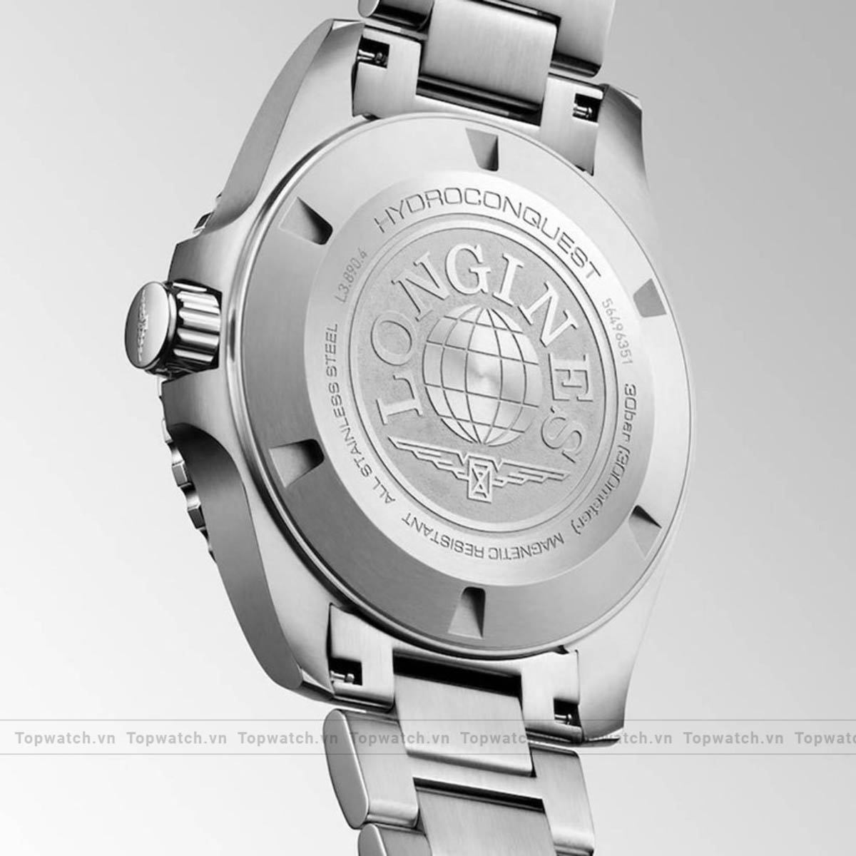 Longines Hydroconquest L3.890.4.06.6 Green - Tone GMT Watch 43mm Longines Hydroconquest L3.890.4.06.6 Green - Tone GMT Watch 43mm - Ảnh 3