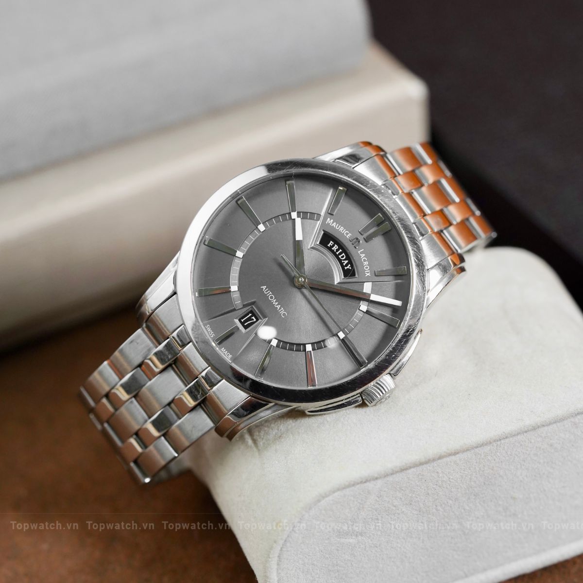 Đồng hồ Maurice Lacroix Pontos Day Date PT6158-SS002-23E 40mm Maurice Lacroix Pontos Day Date PT6158-SS002-23E 40mm