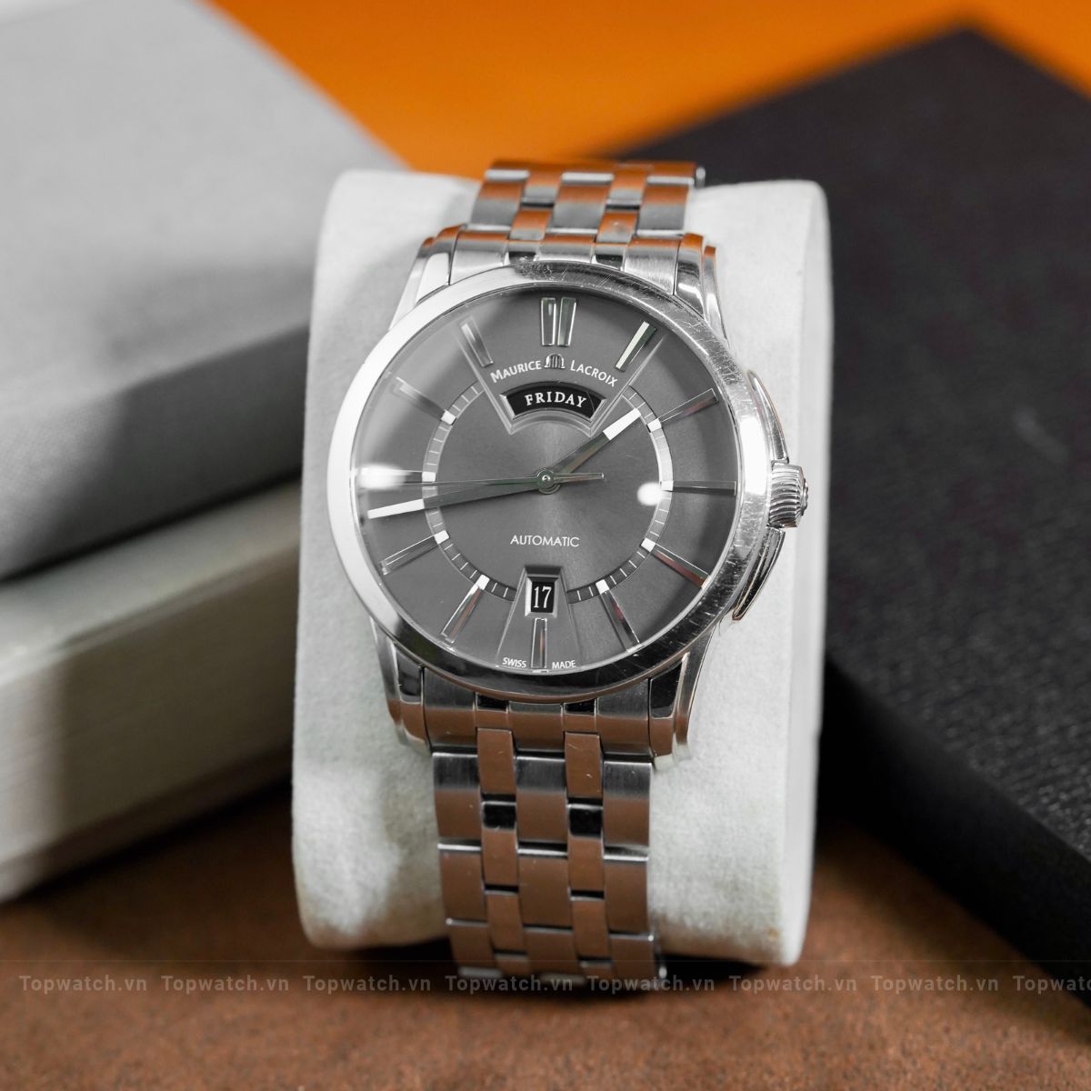 Đồng hồ Maurice Lacroix Pontos Day Date PT6158-SS002-23E 40mm Maurice Lacroix Pontos Day Date PT6158-SS002-23E 40mm