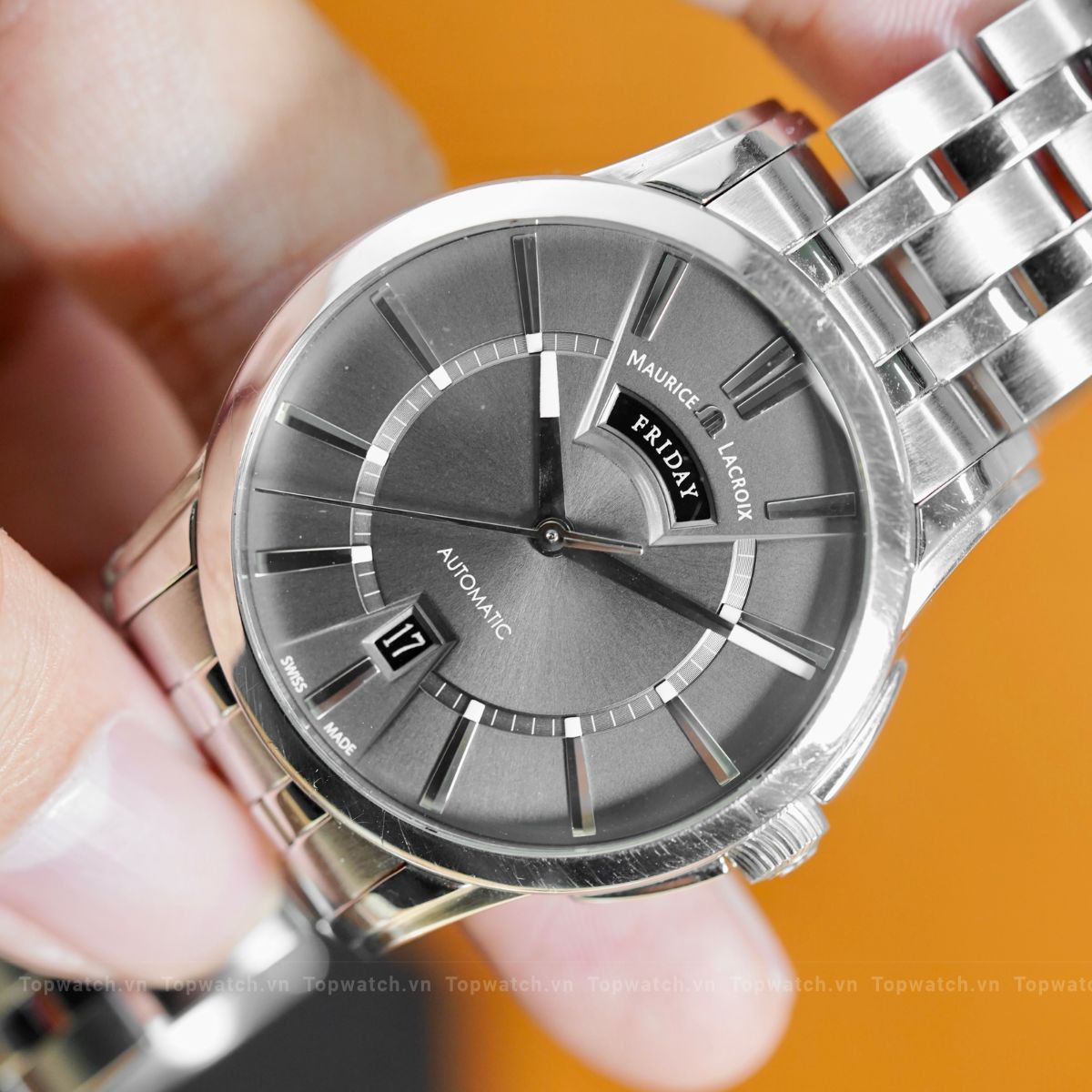 Đồng hồ Maurice Lacroix Pontos Day Date PT6158-SS002-23E 40mm Maurice Lacroix Pontos Day Date PT6158-SS002-23E 40mm