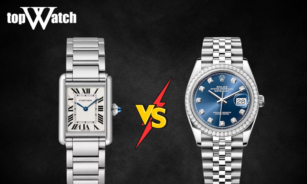 so sánh đồng hồ cartier và rolex