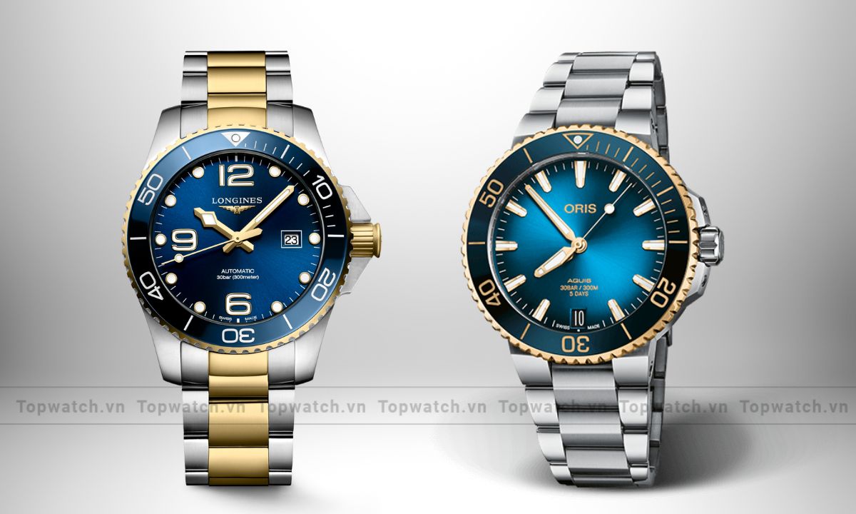 đồng hồ lặn của oris và longines