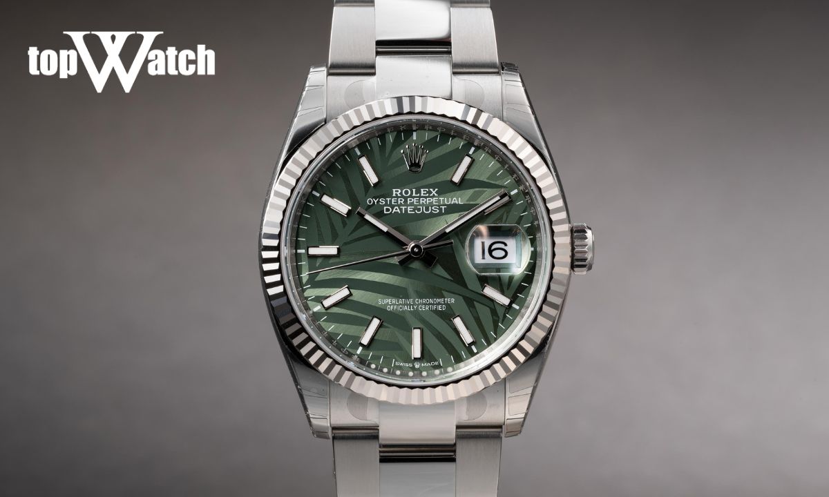 rolex mặt số lá cọ
