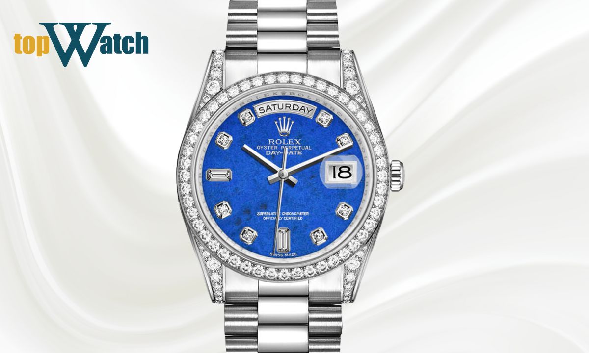 rolex mặt số lapis lazuli