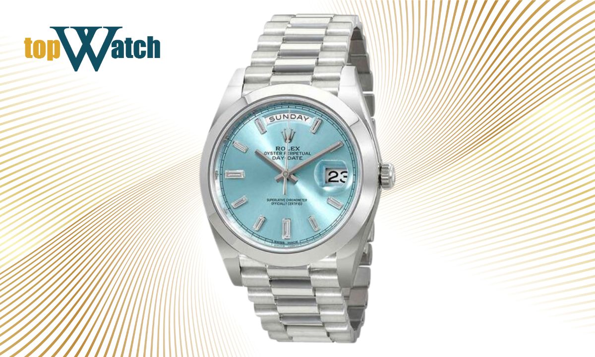 rolex mặt số xanh băng