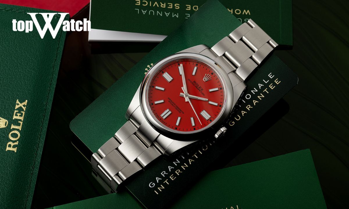 rolex mặt số san hô