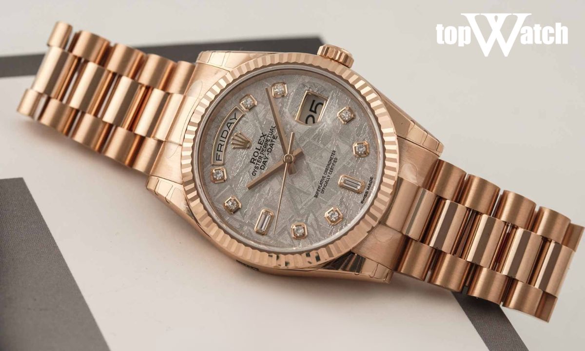 rolex mặt số thiên thạch