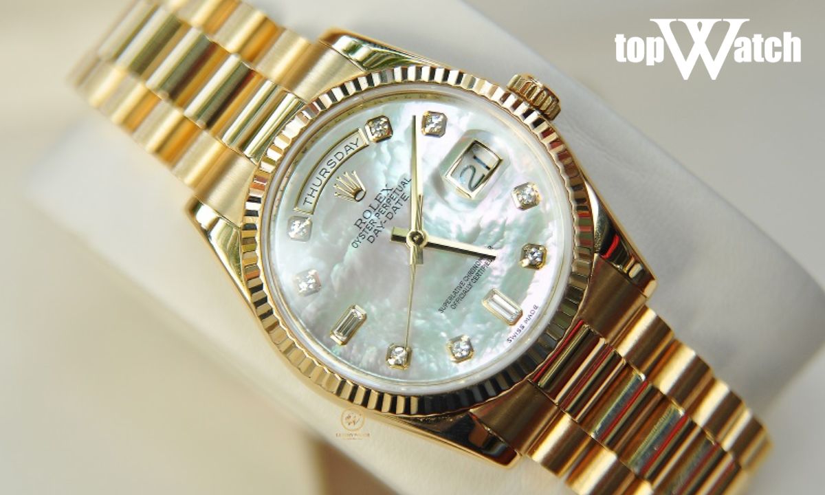 rolex mặt xà cừ