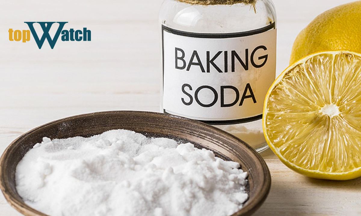 đánh bóng đồng hồ bằng baking soda
