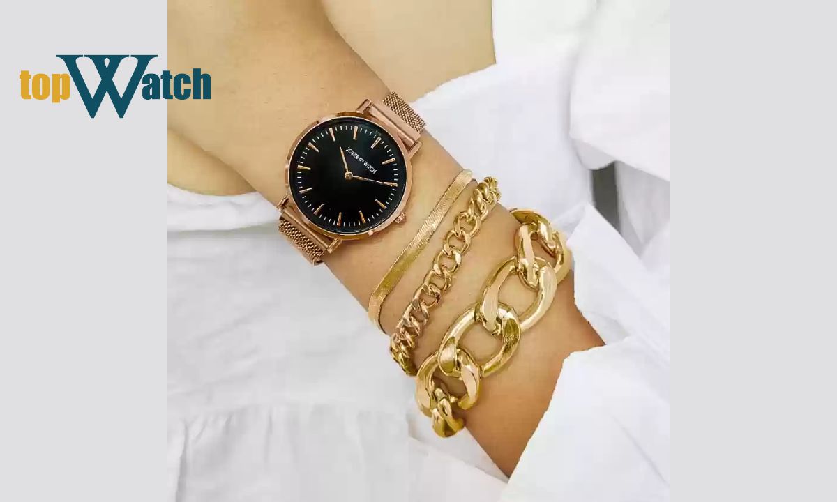 Kết hợp đồng hồ với vòng tay mắt xích