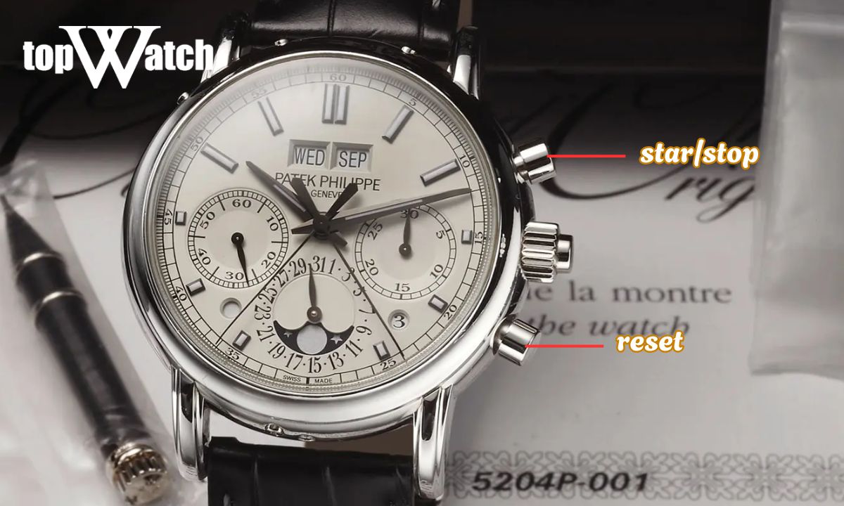 Đồng hồ Chronograph là gì? Có bao nhiêu loại? Nút bấm được thiết kế để sử dụng chức năng chronograph