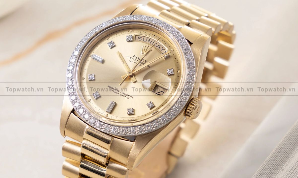 dong-ho-Rolex-Day-Date-Diamond Đồng hồ Rolex nam - Rolex Day-Date Diamond