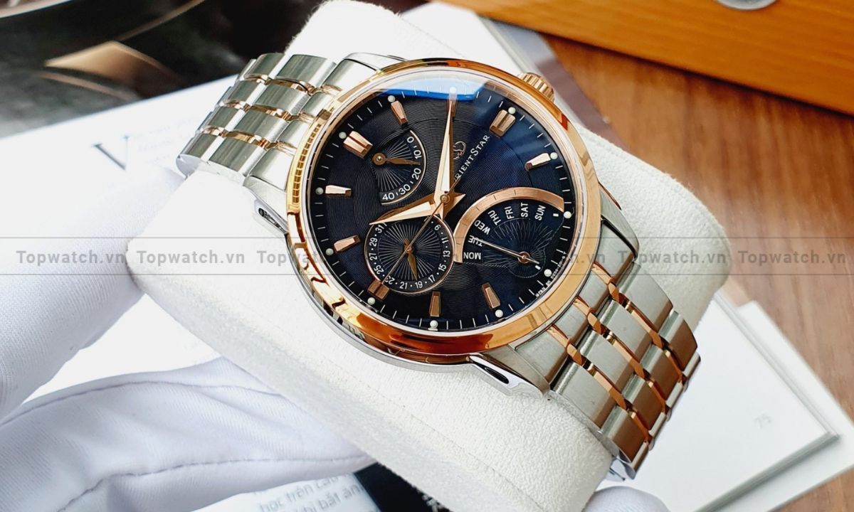 3. dong-ho-Orient-Star-Retrograde Đồng hồ nam đẹp Orient Star Retrograde