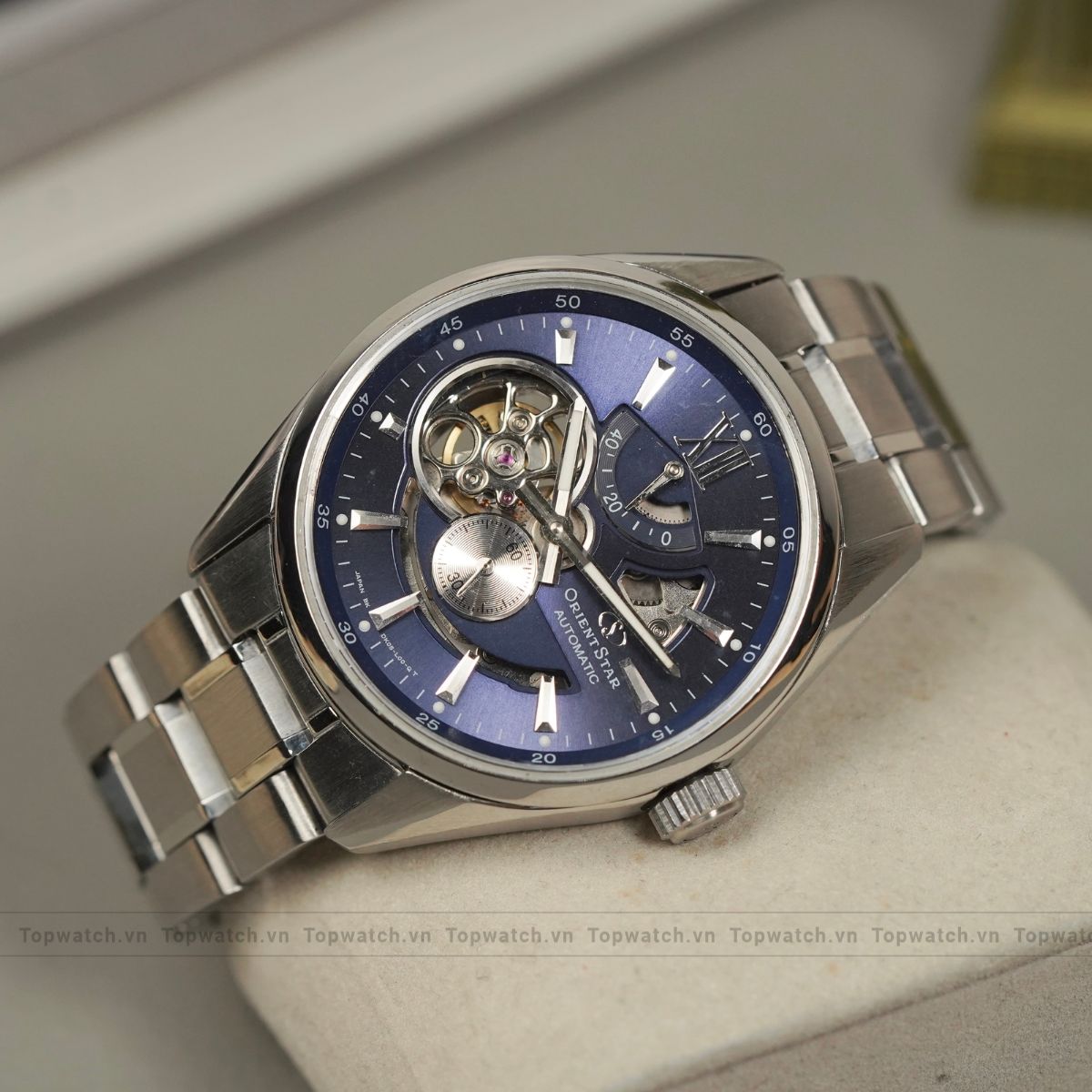 Đồng hồ Orient Star Automatic Semi Skeleton Joker Blue RE-AV0003L00B Đồng hồ Orient Star Automatic Semi Skeleton Joker Blue RE-AV0003L00B - Ảnh 2