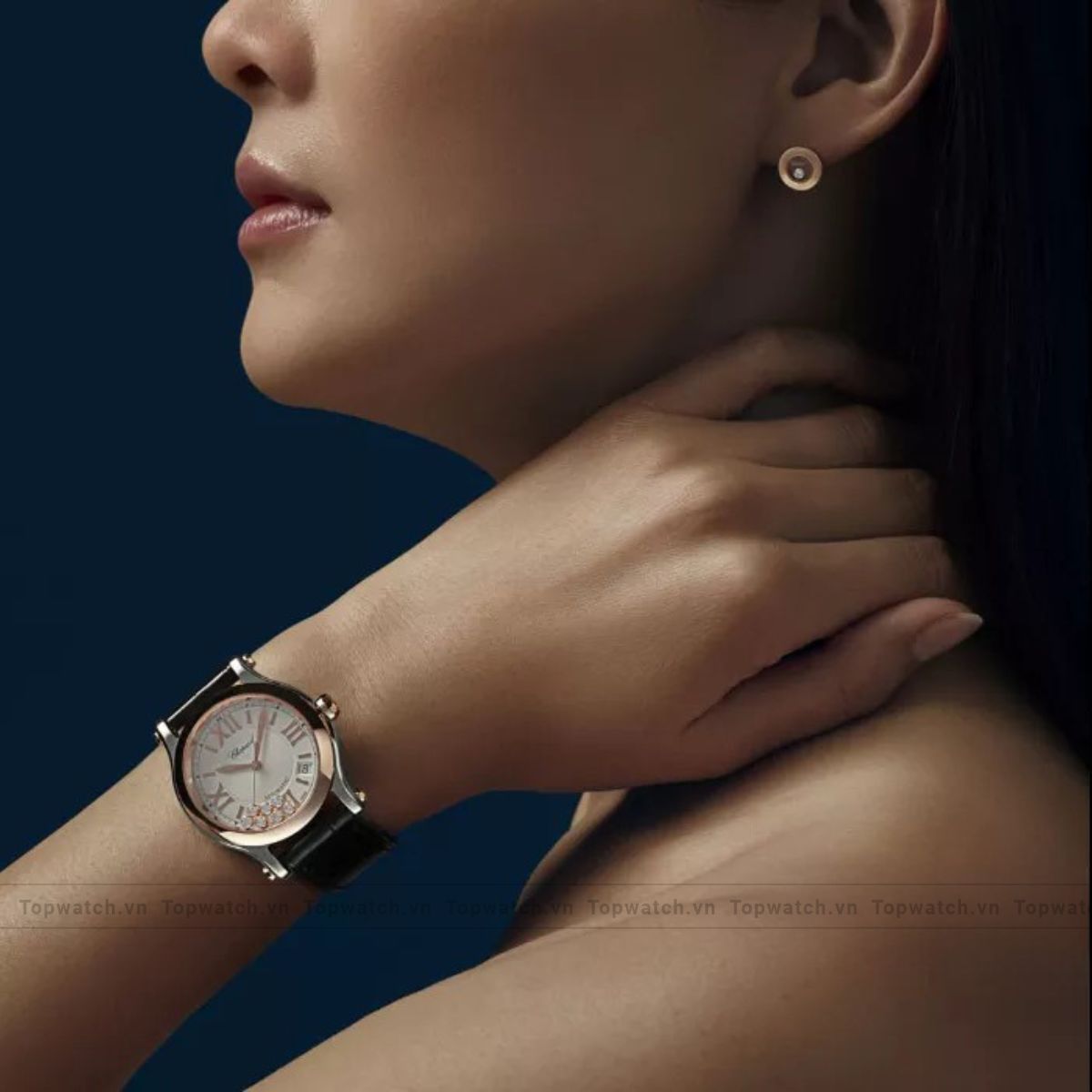 Chopard Happy Sport 278559-6001 BLK Watch 36mm Chopard Happy Sport 278559-6001 BLK Watch 36mm - Ảnh 2