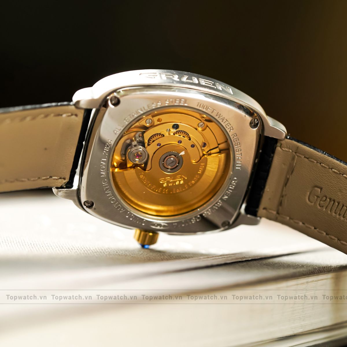 Đồng hồ Gruen Swiss 25 Jewels Automatic GSM014 274 2824 Men's Wristwatch Watch Two Tone Đồng hồ Gruen Swiss 25 Jewels Automatic GSM014 274 2824 Men's Wristwatch Watch Two Tone - Ảnh 4