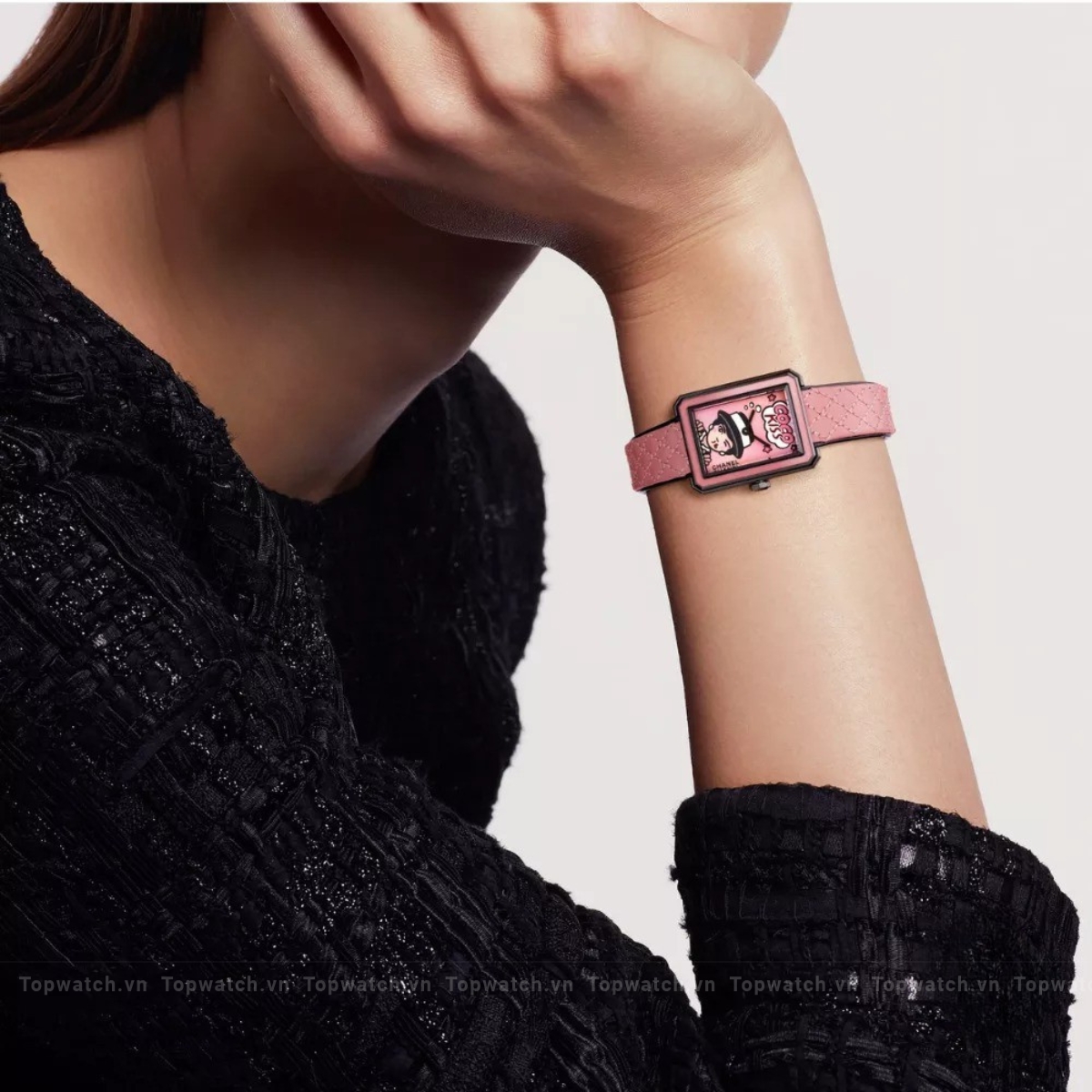 Chanel Boy·Friend H10281 Blush Watch 27.9 x 21.5 x 6.2mm Chanel Boy·Friend H10281 Blush Watch 27.9 x 21.5 x 6.2mm - Ảnh 3