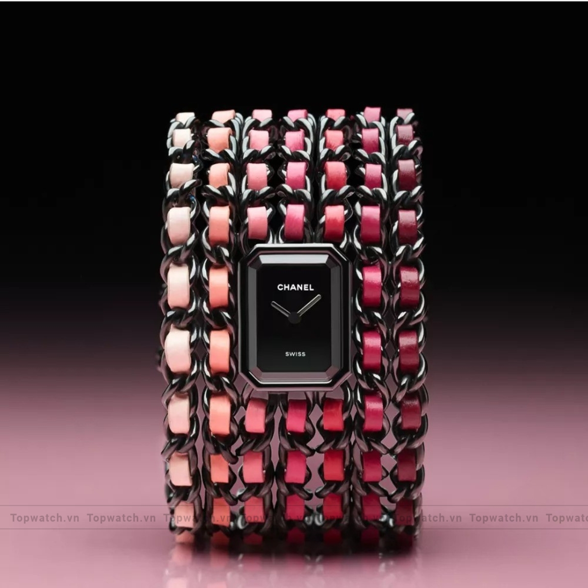 Chanel Premiere H10329 Cuff Blush Watch 19.7x15.2x7.5mm Chanel Premiere H10329 Cuff Blush Watch 19.7x15.2x7.5mm - Ảnh 2
