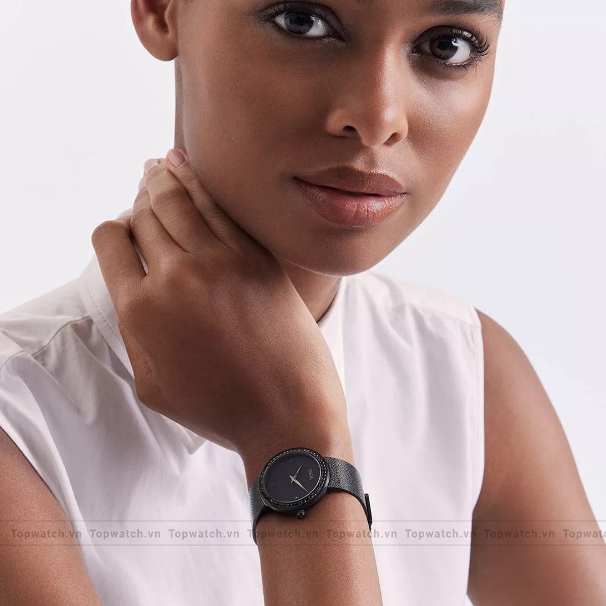 Christian Dior La D De Dior CD04311X1208 Black Ultramatte Watch 34mm Christian Dior La D De Dior CD04311X1208 Black Ultramatte Watch 34mm - Ảnh 2