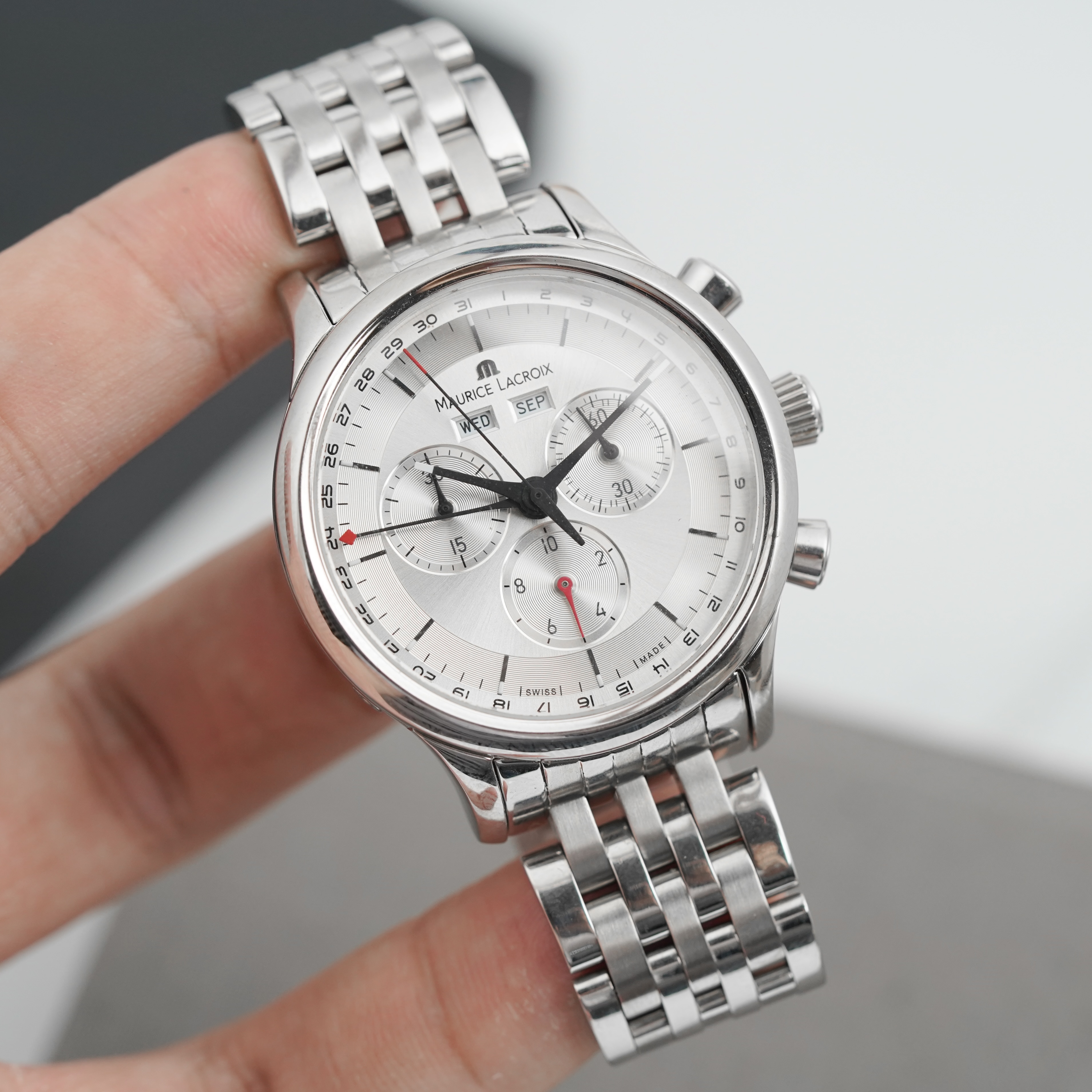 Đồng hồ Maurice Lacroix Les Classiques LC1228-SS002-131 Chronograph Đồng hồ Maurice Lacroix Les Classiques LC1228-SS002-131 Chronograph - Ảnh 7
