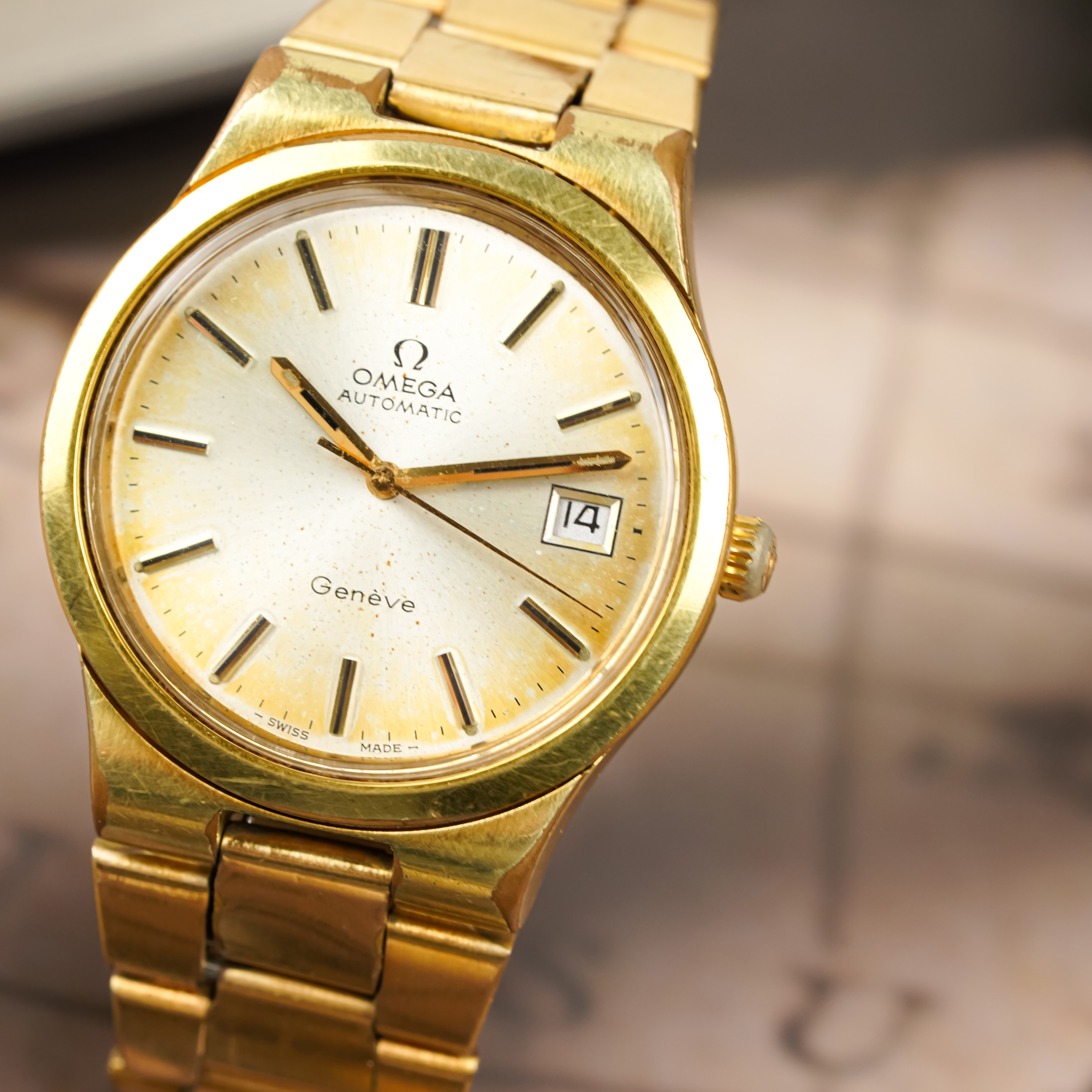 Đồng hồ Omega 1972 Vintage Geneve 166.0173 Gold Plated Đồng hồ Omega 1972 Vintage Geneve 166.0173 Gold Plated - Ảnh 3
