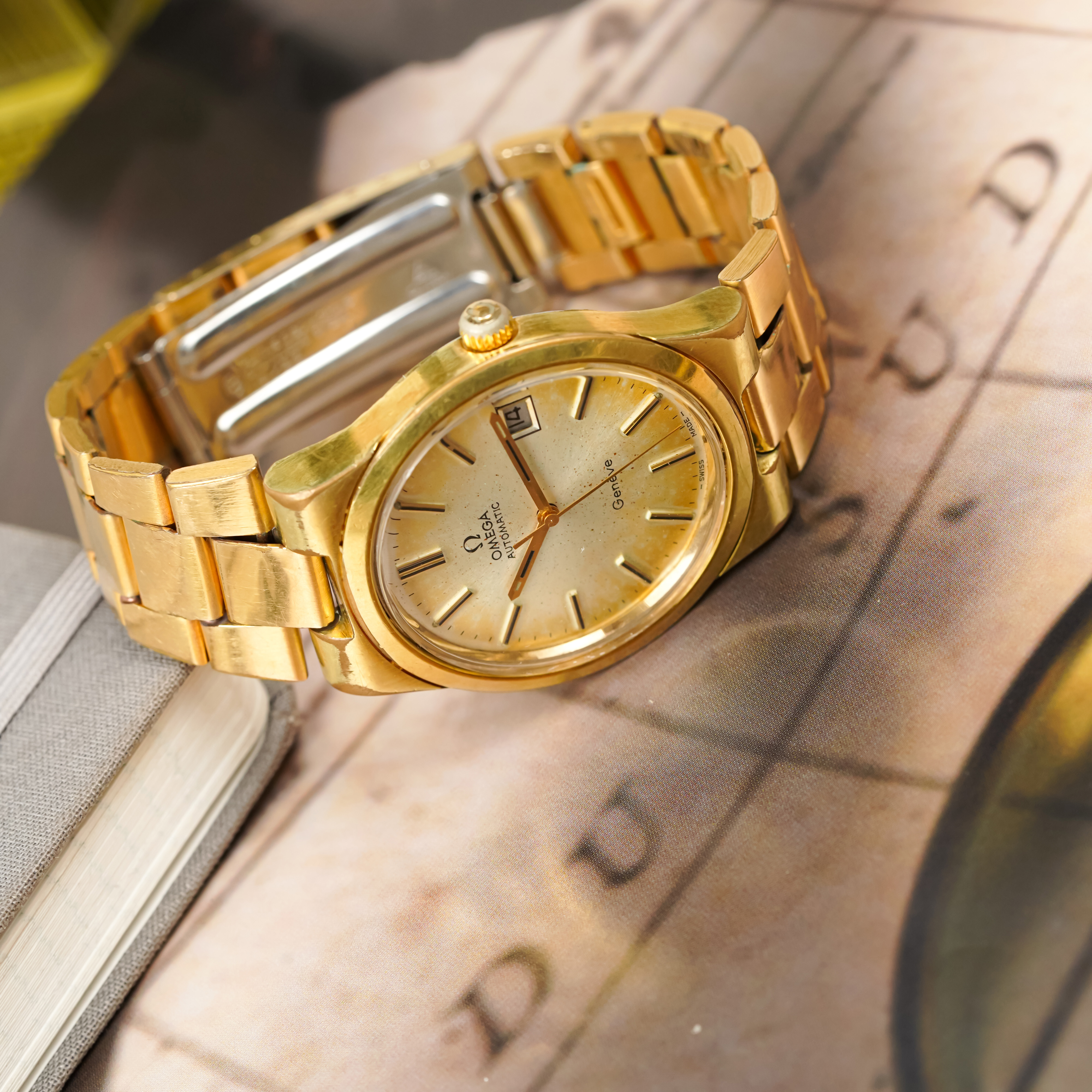 Đồng hồ Omega 1972 Vintage Geneve 166.0173 Gold Plated Đồng hồ Omega 1972 Vintage Geneve 166.0173 Gold Plated - Ảnh 4