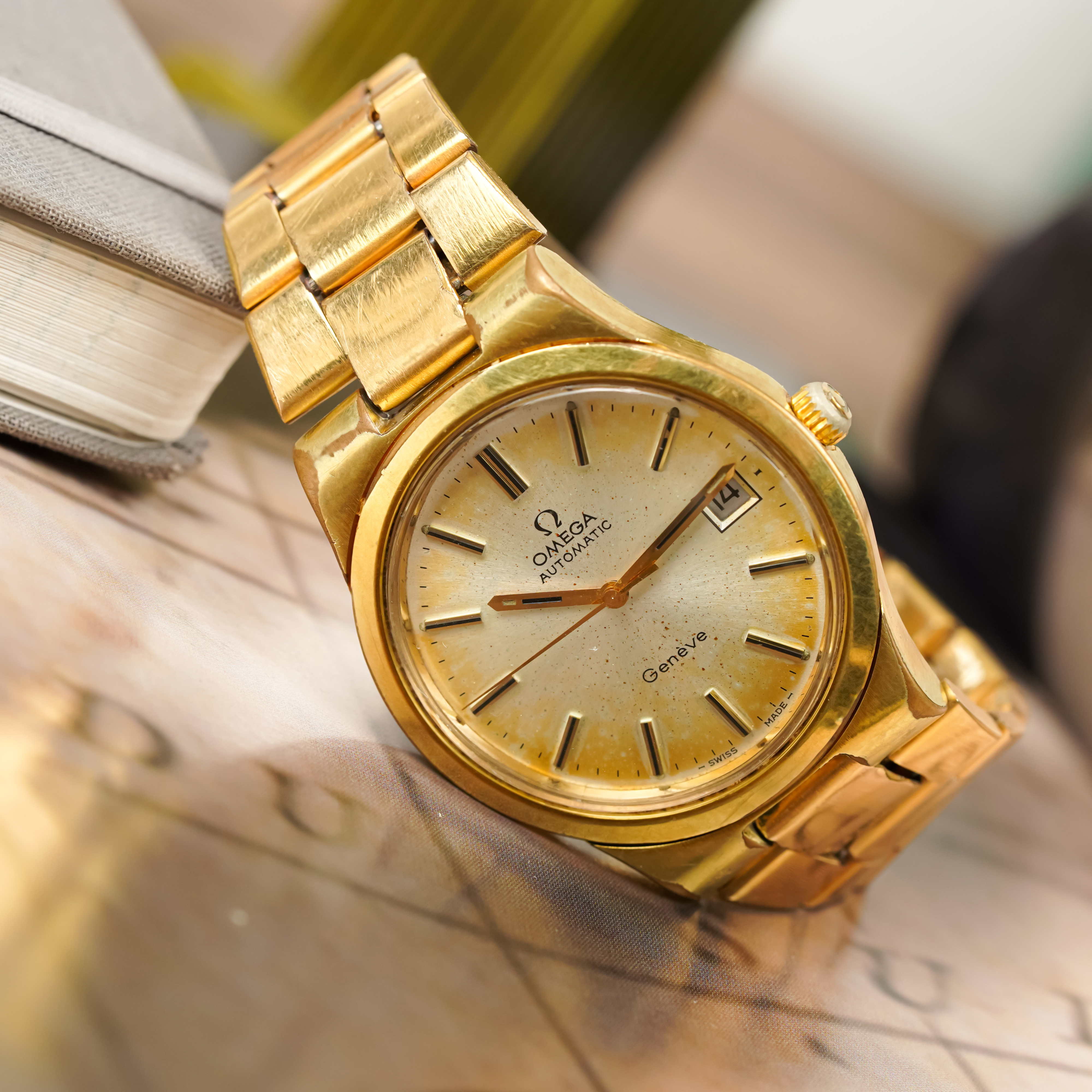 Đồng hồ Omega 1972 Vintage Geneve 166.0173 Gold Plated Đồng hồ Omega 1972 Vintage Geneve 166.0173 Gold Plated - Ảnh 5