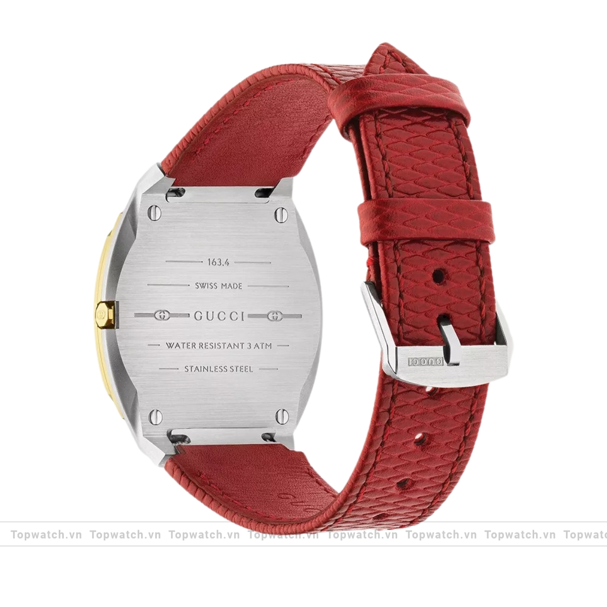 Gucci 25H YA163415 Red Tone Watch 34mm Gucci 25H YA163415 Red Tone Watch 34mm - Ảnh 3