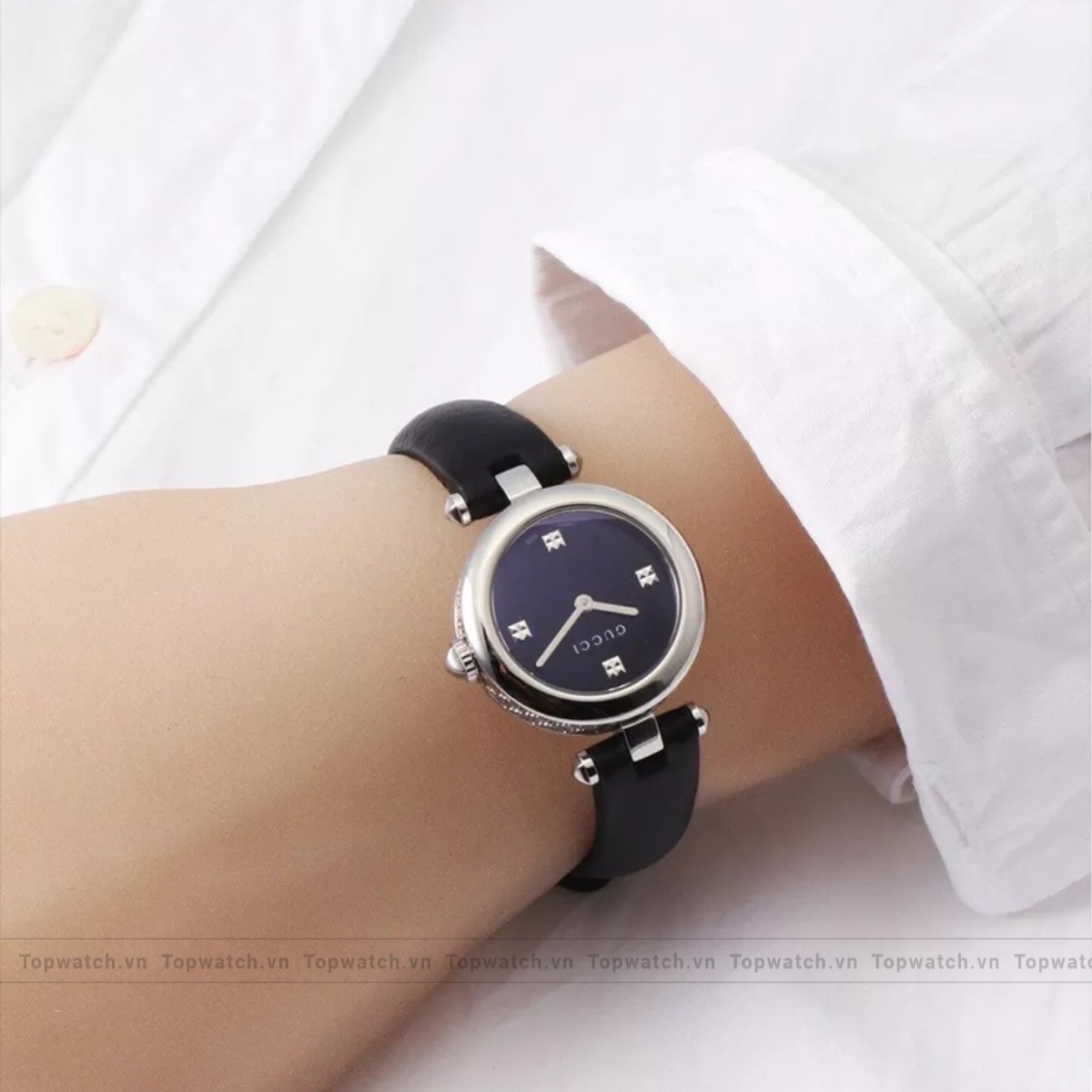 Gucci Diamantissima YA141506 Black Ladies Watch 27mm Gucci Diamantissima YA141506 Black Ladies Watch 27mm - Ảnh 2