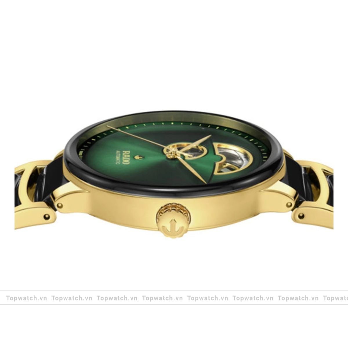 Rado Centrix R30008302 Automatic Open Heart Green Watch 39.5mm Rado Centrix R30008302 Automatic Open Heart Green Watch 39.5mm - Ảnh 3