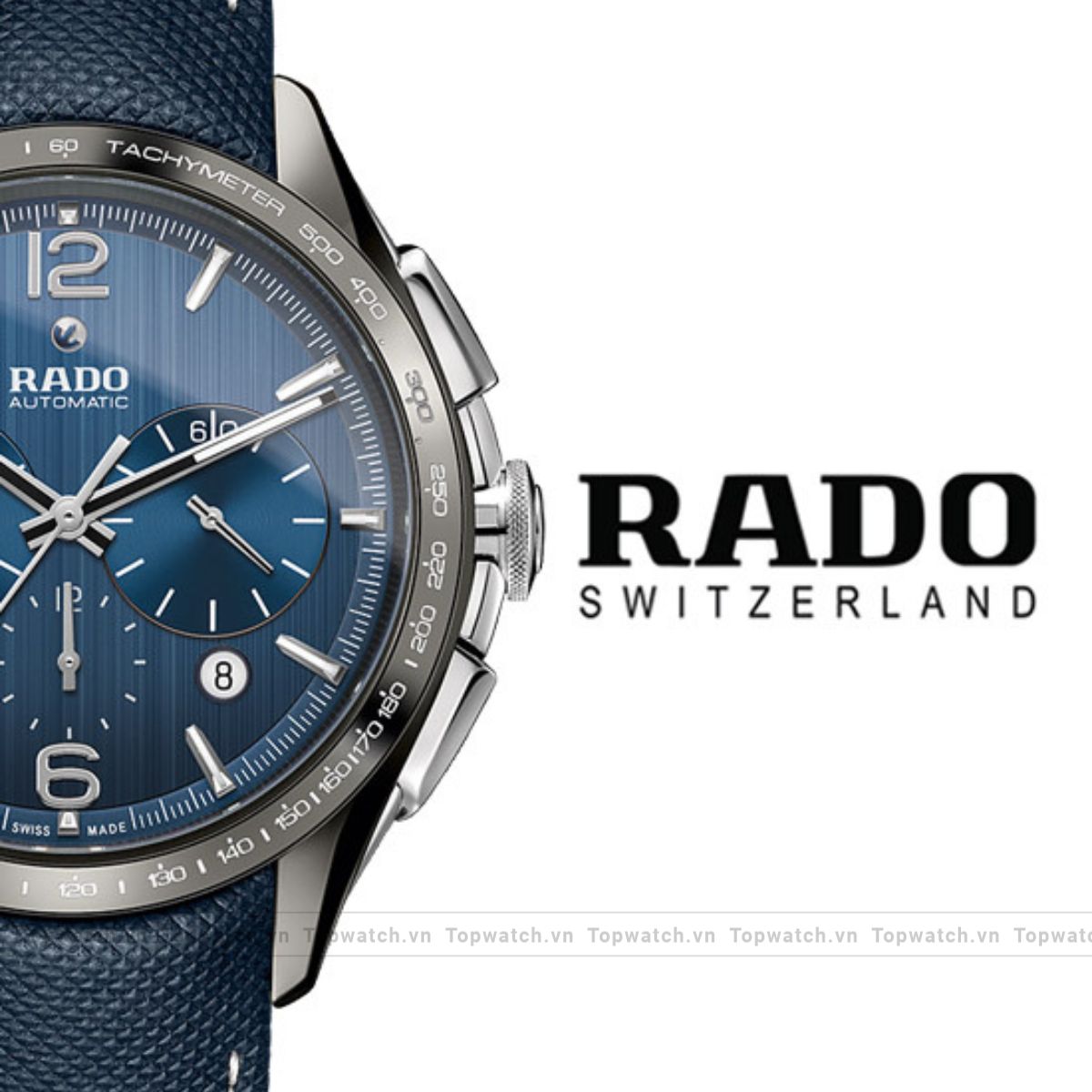 Rado Hyperchrome R32120205 Automatic Blue Tone Watch 45mm Rado Hyperchrome R32120205 Automatic Blue Tone Watch 45mm - Ảnh 2