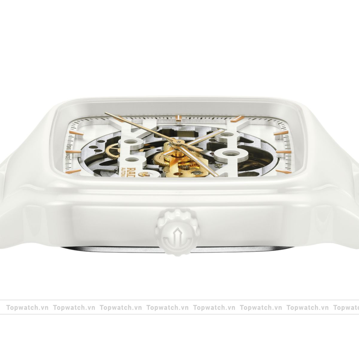 Rado True Square R27126012 Automatic Skeleton Watch 38mm Rado True Square R27126012 Automatic Skeleton Watch 38mm - Ảnh 3
