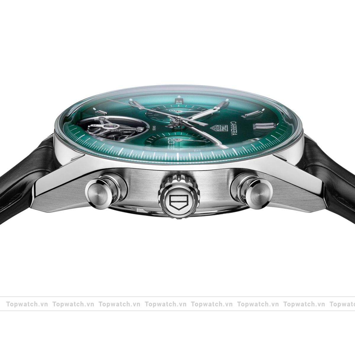 Tag Heuer Carrera CBS5011.FC6566 Green Chronograph Watch 42mm Tag Heuer Carrera CBS5011.FC6566 Green Chronograph Watch 42mm - Ảnh 2