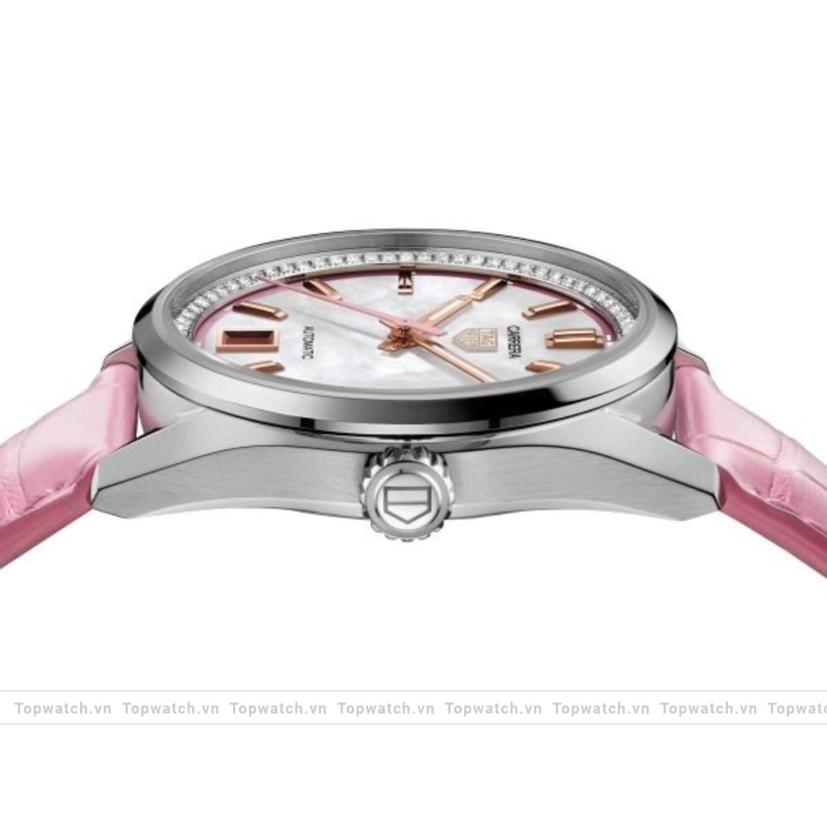 Tag Heuer Carrera WBN2315.FC8331 Pink Automatic Ladies Watch 36mm Tag Heuer Carrera WBN2315.FC8331 Pink Automatic Ladies Watch 36mm - Ảnh 2