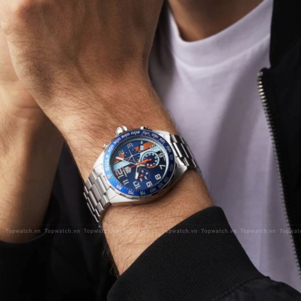 Tag Heuer Formula 1 X Gulf CAZ101AT.BA0842 SE Watch 43mm Tag Heuer Formula 1 X Gulf CAZ101AT.BA0842 SE Watch 43mm - Ảnh 2