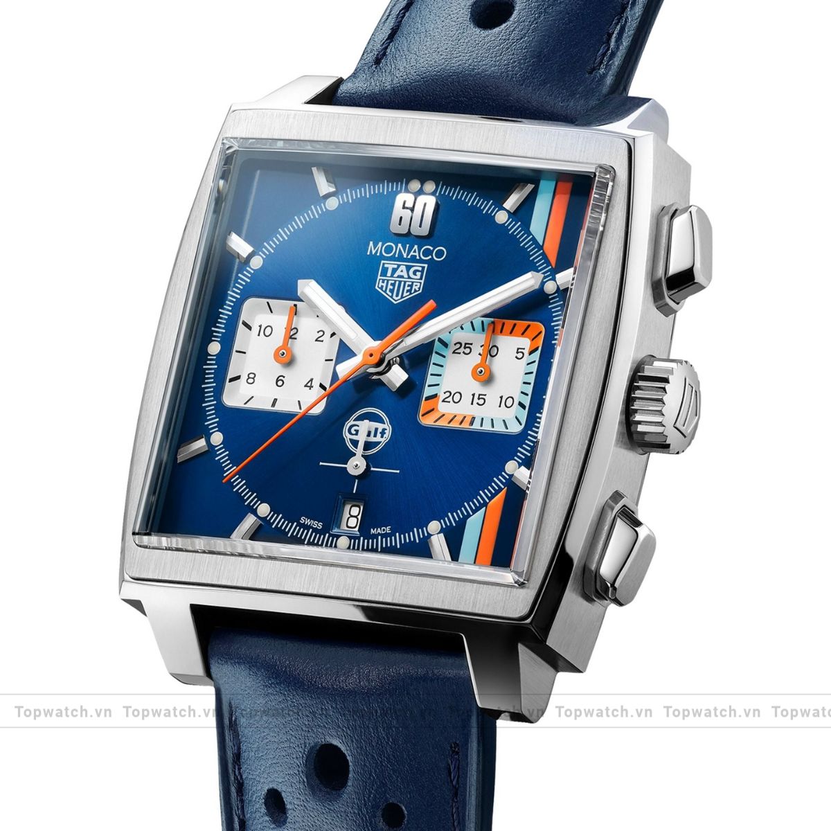 Tag Heuer Monaco X Gulf CBL2115.FC6494 Watch 39mm Tag Heuer Monaco X Gulf CBL2115.FC6494 Watch 39mm - Ảnh 2