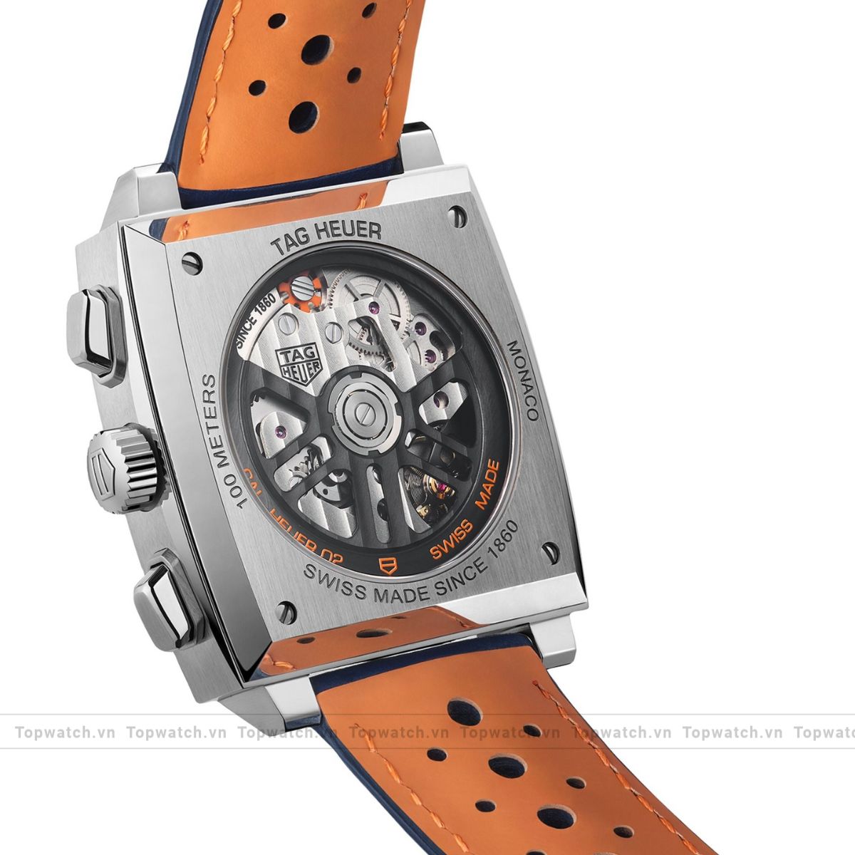 Tag Heuer Monaco X Gulf CBL2115.FC6494 Watch 39mm Tag Heuer Monaco X Gulf CBL2115.FC6494 Watch 39mm - Ảnh 3