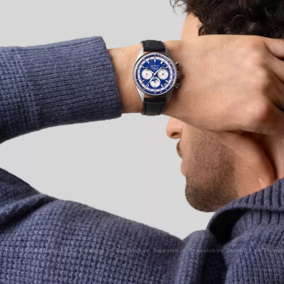 Zenith Chronnomaster 03.3400.3610/51.C910 Original Lapis Lazuli Watch 38mm Zenith Chronnomaster 03.3400.3610/51.C910 Original Lapis Lazuli Watch 38mm - Ảnh 4