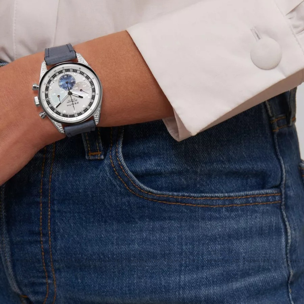 Zenith Chronomaster 16.3200.3600/02.C907 Original Watch 38mm Zenith Chronomaster 16.3200.3600/02.C907 Original Watch 38mm - Ảnh 2