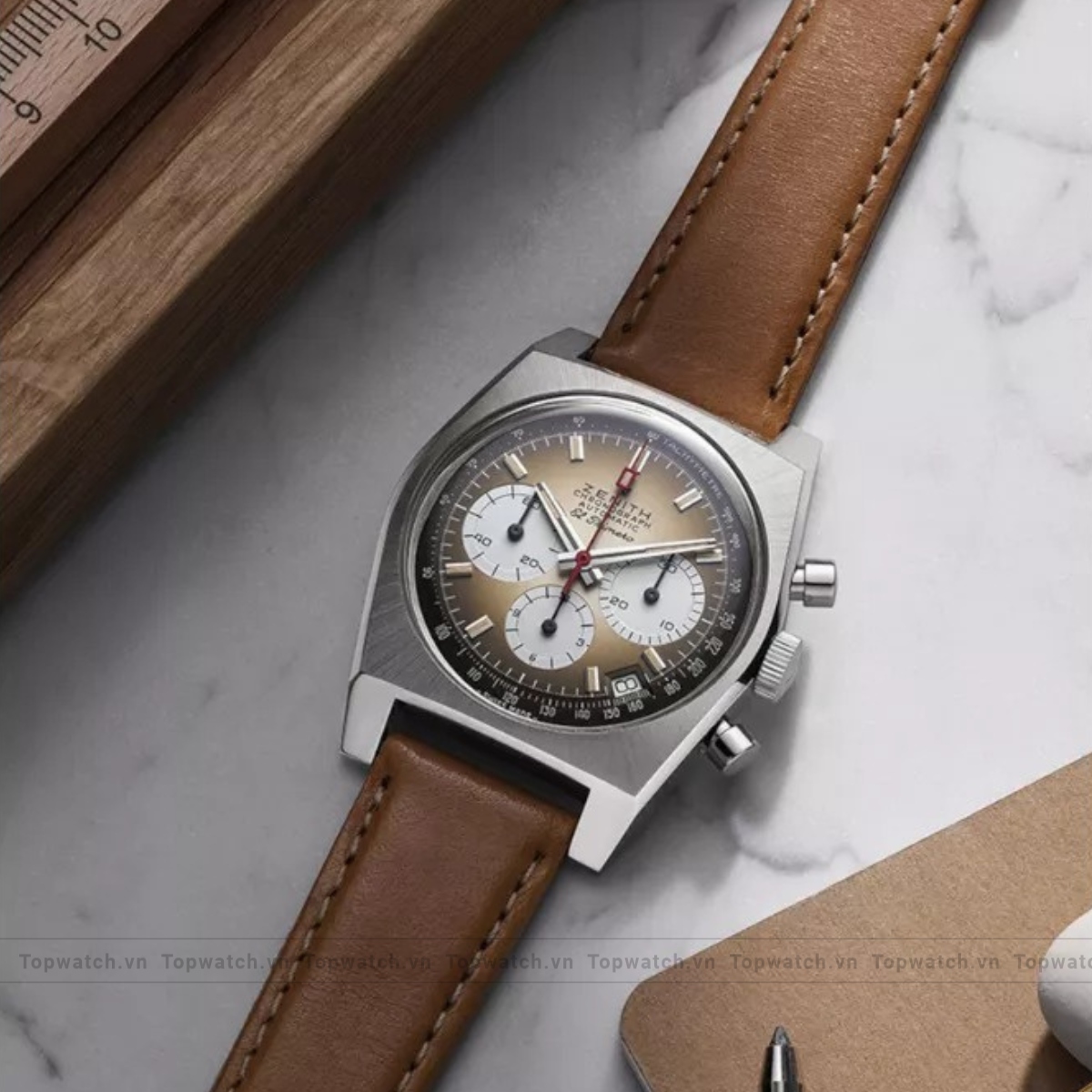 Zenith Chronomaster A385 03.A384.400/385.C855 Revival EL Primero Watch 37mm Zenith Chronomaster A385 03.A384.400/385.C855 Revival EL Primero Watch 37mm - Ảnh 2