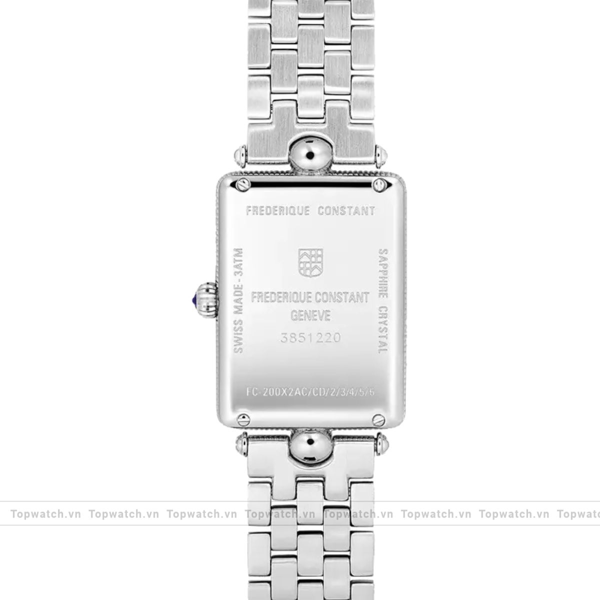 Frederique Constant Art Deco FC-200MPW2AC6B Carre Steel Watch 20.7mm Frederique Constant Art Deco FC-200MPW2AC6B Carre Steel Watch 20.7mm - Ảnh 2